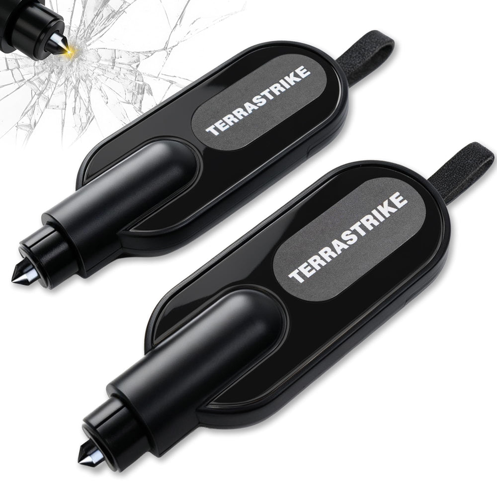 TERRASTRIKE CAR ESCAPE front packaging showing two tools for quick identification and readiness