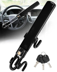 Tevlaphee front view showing lock attached, clear visual deterrent