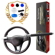Tevlaphee front packaging showing full steering wheel lock and benefits