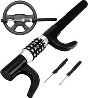 Tevlaphee front view on steering wheel showing visible theft deterrent