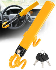 Tevlaphee front view on steering wheel showing visible deterrent