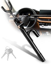 Tevlaphee front view of locked wheel lock showing strong deterrent