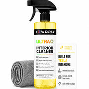 teworld bottle and towel kit displayed, showing ready-to-use interior care benefit
