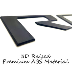 Texflic letters beside ruler demonstrating precise sizing for 2019–2025 Silverado fitment