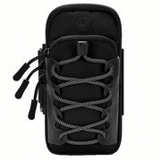 Tfuehn front view of frame bag showing snug fit and accessible pockets for safer storage