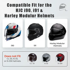 The Helmet Shop HJ-33 closeup of edge seal reducing wind noise and drafts