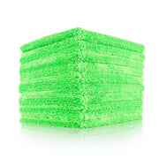 The Rag Company towel front view showing lime green color and size benefits