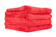 The Rag Company towel front pack shows four 16x16 towels, professional finish