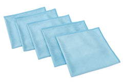 The Rag Company front packaging showing five light-blue towels and value pack benefit