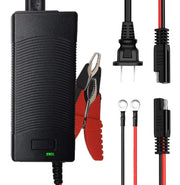 THEPRO charger front view showing controls and indicator lights for reliable charging