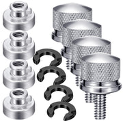 Therwen front view of silver seat bolt set showing complete kit and fit benefit