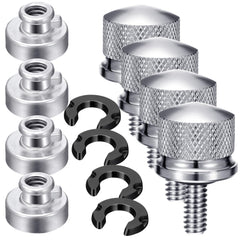 Therwen front view of silver seat bolt set showing complete kit and fit benefit