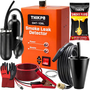 THIKPO front view of smoke machine showing controls and carry handle, easy portability