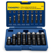 Thinkpro front packaging showing full spline lug nut socket set and contents, clear identification benefit