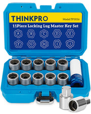 Thinkpro front packaging showing complete Toyota wheel lock kit, convenience benefit