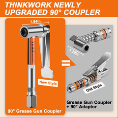 THINKWORK close-up of 90-degree coupler highlighting compact profile for tight access
