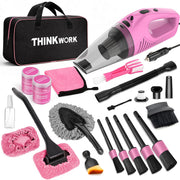 THINKWORK handheld vacuum front view showing compact design and handle ease