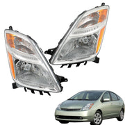 Thomletha front view of left and right headlights showing full chrome finish and fit