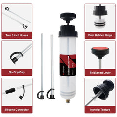 Thorstone two PVC suction tubes displayed illustrating length and fit for reaching tight spots