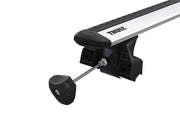 Thule Evo Flush Footpack front view showing four feet and clean profile benefit