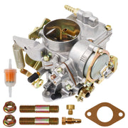 THUNDERMINGO front view packed carburetor showing fitment for VW Beetle