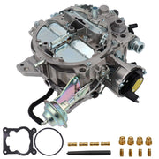 THUNDERMINGO front view of Quadrajet replacement carburetor showing full assembly and fitment benefit