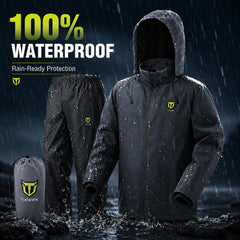 TIDEWE close-up of adjustable hood and collar for personalized weather protection