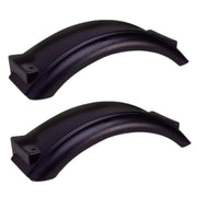 Tie Down front view of black fender showing sleek protection benefit