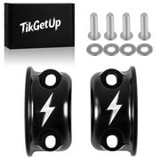TIKGETUP front view of black half clamps showing fit and finish benefit