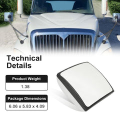 TINWID1919 side profile of mirror head highlighting chrome edge and mounting interface strength