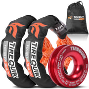 TireQuik front packaging showing kit contents and high-visibility orange color