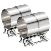 TIROL clamp front view showing band and bolts for durable connection