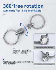 TISGOOG keychain held in hand demonstrating lightweight 0.3-ounce carry