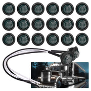 TMH front view pack of 20 lights showing compact design and uniform finish
