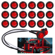 TMH front view red LED bullet marker showing compact profile and strong visibility