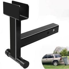 TNCZHYLX front view of trash can hitch showing hitch geometry and fit for easy towing