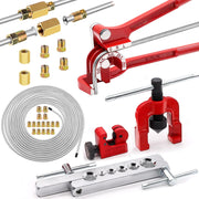 Tnisesm front packaging showing full brake line kit and included tools for easy installation