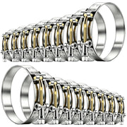 Tnisesm front view of 16-piece clamp kit showing sizes and packaging, easy selection benefit