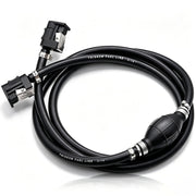 Tnisesm front view of full fuel line assembly showing kit and quick install benefits