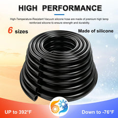 Tnisesm hose length beside ruler to show 6.6 ft scale for cuts