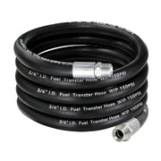 Togsher front view of 3/4 inch fuel hose showing durable construction and easy handling