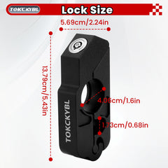 TOKCKYBL close-up of tamper-proof key cylinder for reliable security