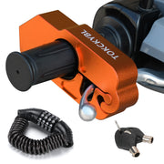 TOKCKYBL front view on handlebar showing clear security benefit