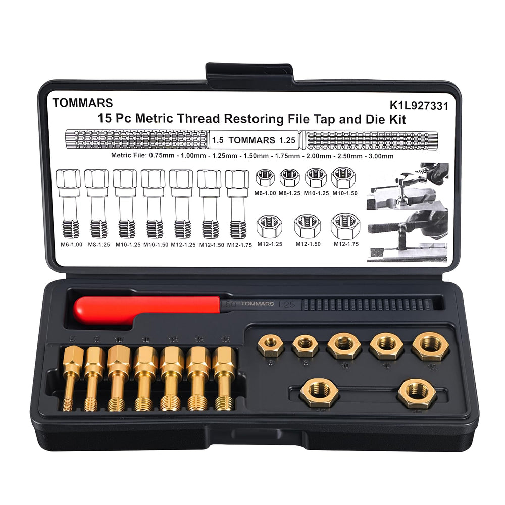 TOMMARS front packed set showing organized case and labeled tools for quick access