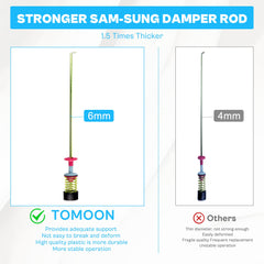 TOMOON full-length rod on ruler, confirms 26.1 inch scale