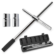 TONDA front view of lug wrench showing four-way configuration and compact benefit