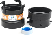 TonGass front packaging showing two-piece adapter kit and clear labeling for quick identification