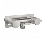 TONNY front view of stainless shower faucet showing compact design and durability