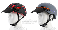 Tontron visor installed on helmet demonstrating secure fit and improved shade