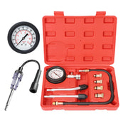 TONZACK compression gauge front view showing clear dual-scale and durable sleeve for accurate readings